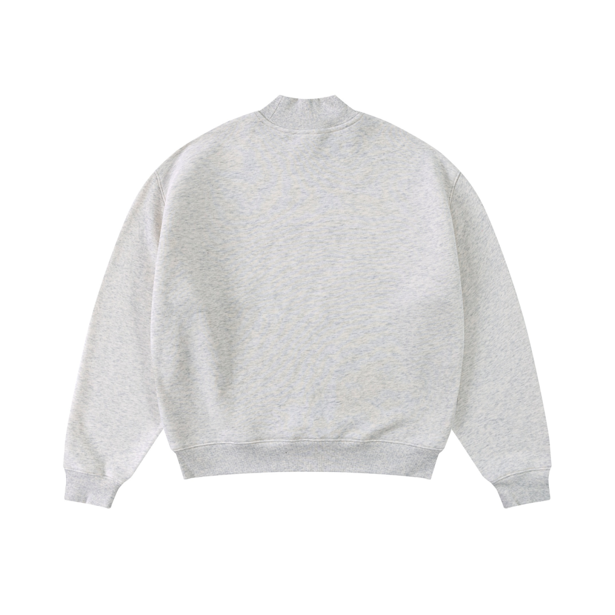 370GSM  Unisex Raw-Edge Ripped French Terry PP-Sprayed Sweatshirt Oatmeal Grey